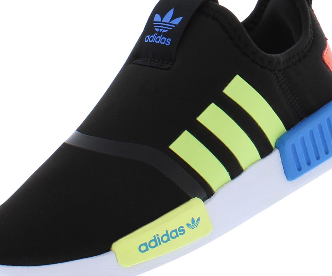 adidas NMD 360 Boys Shoes Size 10.5, Color:Black/Lime-Black