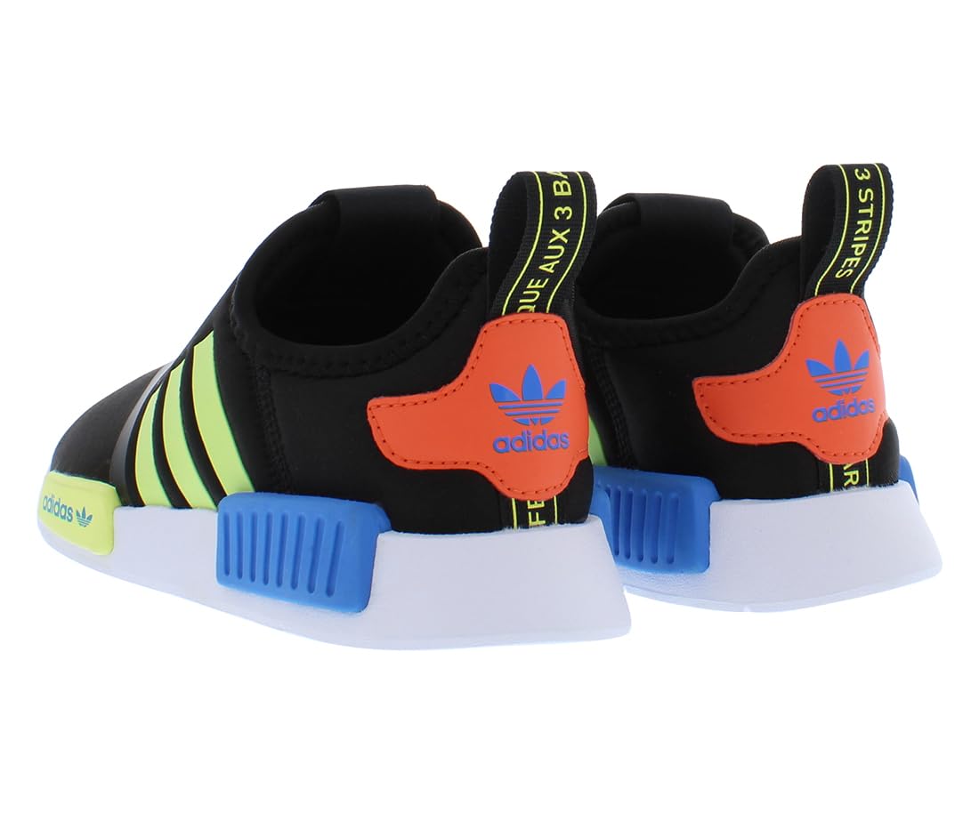 adidas NMD 360 Boys Shoes Size 10.5, Color:Black/Lime-Black