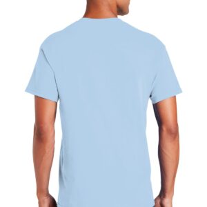 Gildan 5.4 oz Cotton T-Shirt (5000) Tee Medium Light Blue