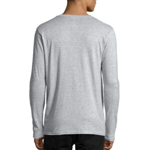 Hanes Men's Long-Sleeve Premium T-Shirt (Pack of 2), Light Steel, X-Large