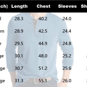 Olidarua Mens Fashion Long Sleeve Henley Shirts Casual Button T Shirts with Pocket