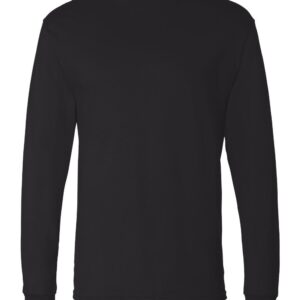 Hanes Men's Essentials Long Sleeve T-shirt Value Pack (2-pack), Black,X Large