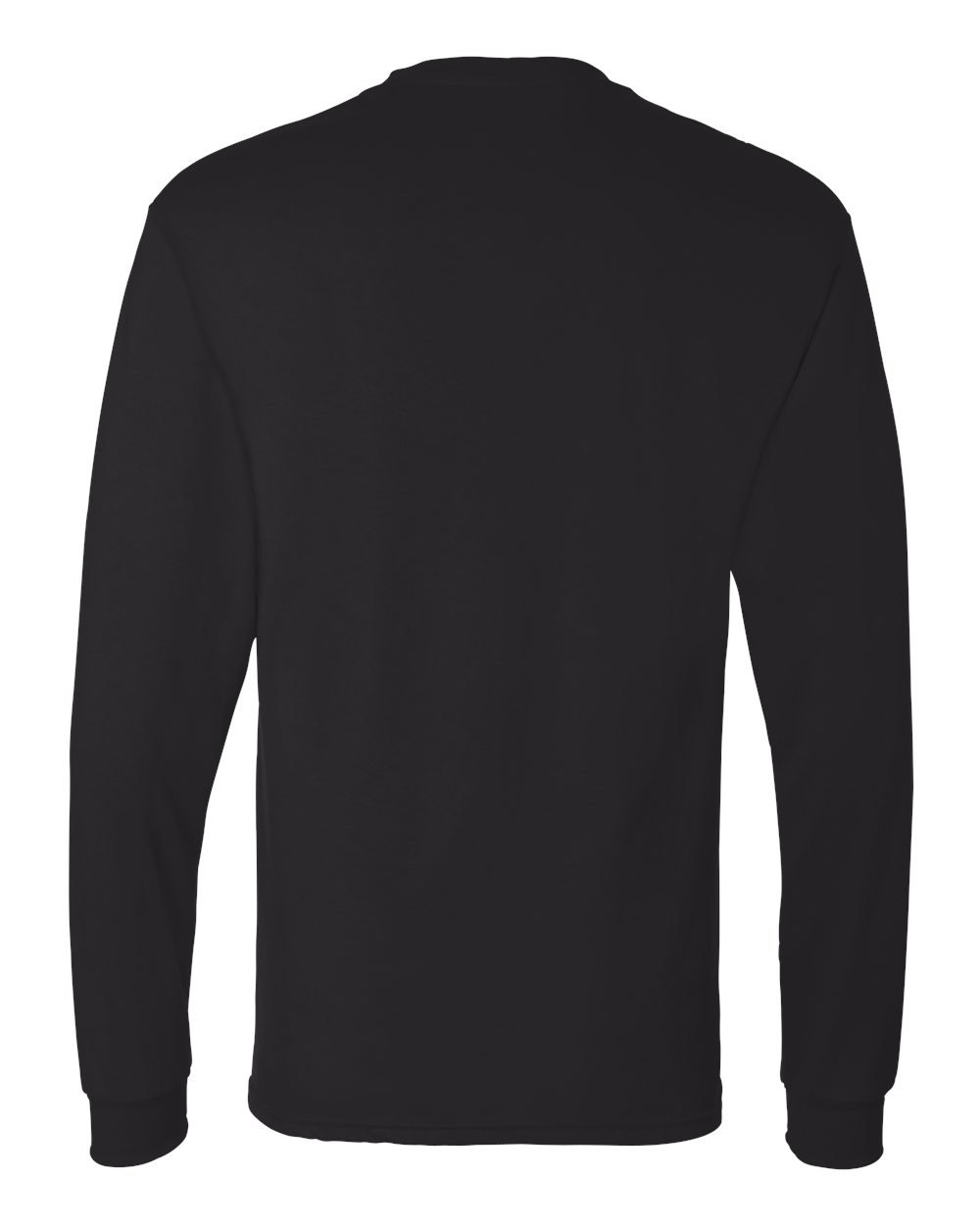 Hanes Men's Essentials Long Sleeve T-shirt Value Pack (2-pack), Black,X Large