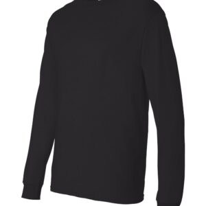 Hanes Men's Essentials Long Sleeve T-shirt Value Pack (2-pack), Black,X Large