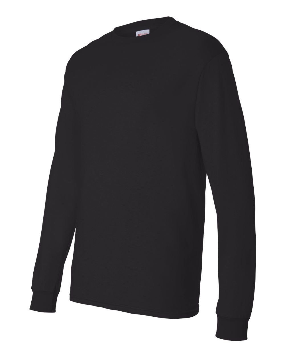 Hanes Men's Essentials Long Sleeve T-shirt Value Pack (2-pack), Black,X Large