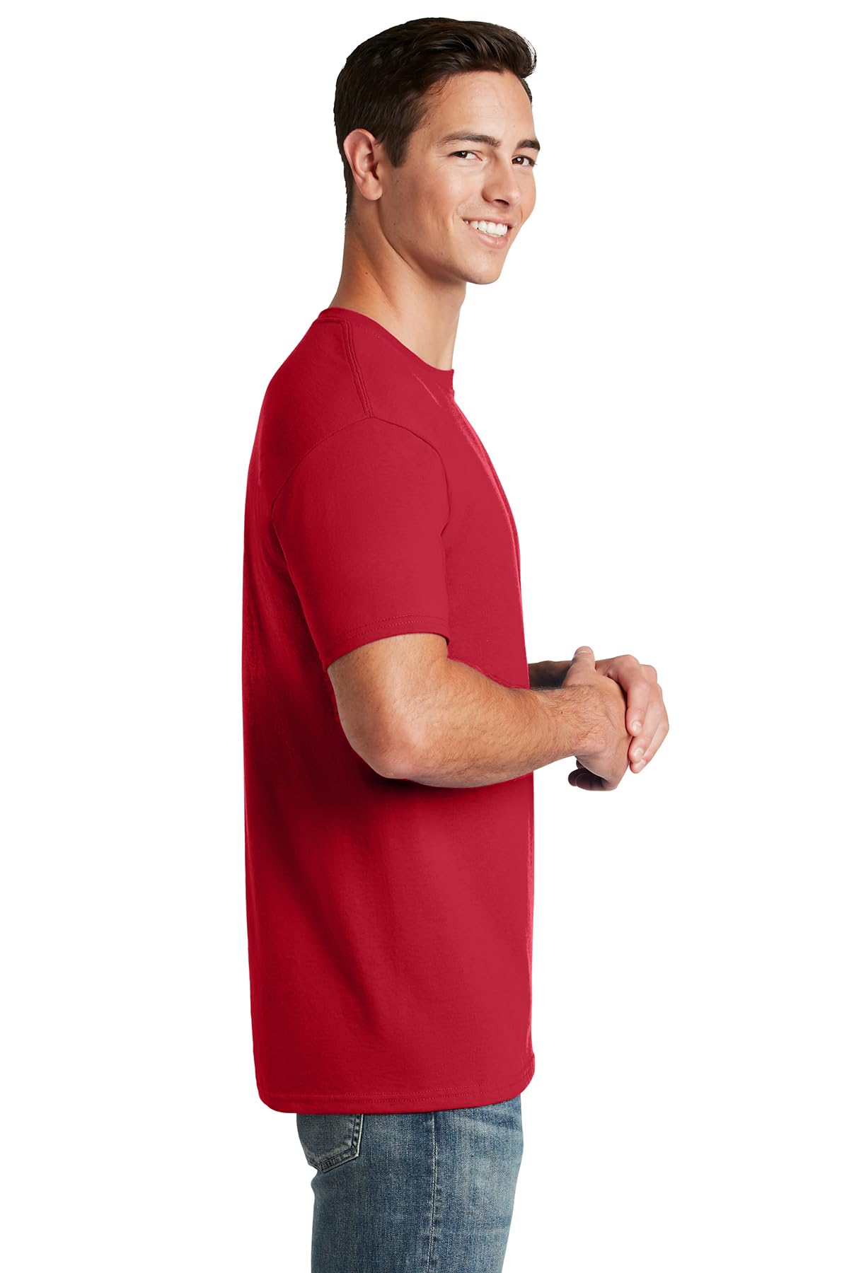 Jerzees Dri-Power Mens Active T-Shirt Medium True Red