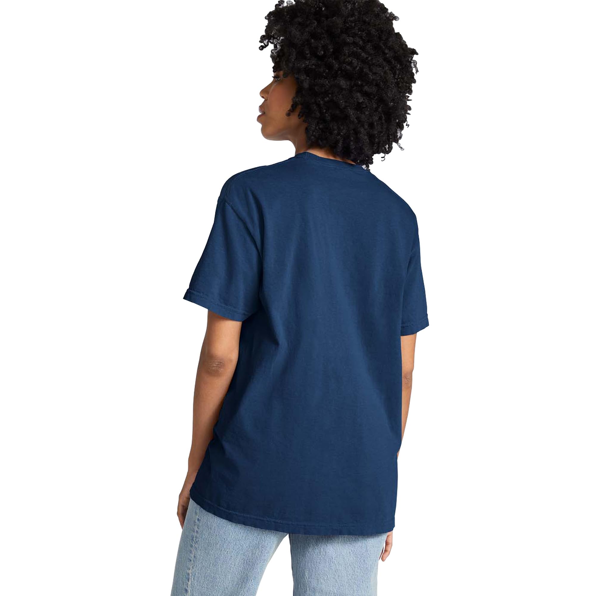 Comfort Colors Adult Short Sleeve Pocket Tee, Style G6030, True Navy, X-Large