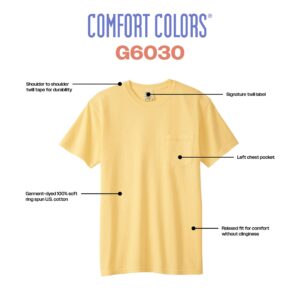 Comfort Colors Adult Short Sleeve Pocket Tee, Style G6030, True Navy, X-Large