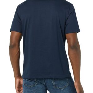 Amazon Essentials Men's Regular-Fit Short-Sleeve Crewneck T-Shirt, Pack of 2, Dark Blue/Navy, Large