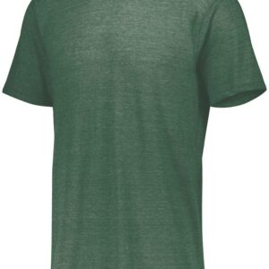 Augusta Sportswear Tri-Blend T-Shirt, Dark Green Heather, XL