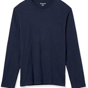 Amazon Essentials Men's Slim-Fit Long-Sleeve T-Shirt, Navy, Medium