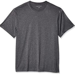 Nautica mens Active Short Sleeve Performance T-shirt T Shirt, Grey Marled, X-Large US