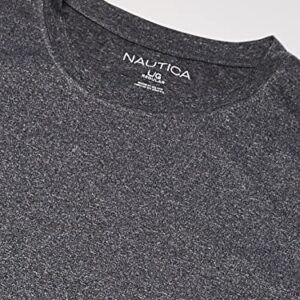 Nautica mens Active Short Sleeve Performance T-shirt T Shirt, Grey Marled, X-Large US