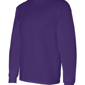 Gildan Long Sleeve Heavy Cotton T-Shirt(Purple