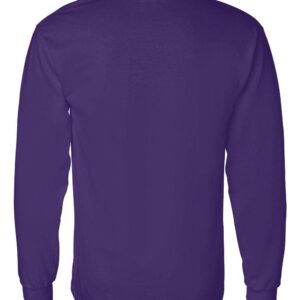 Gildan Long Sleeve Heavy Cotton T-Shirt(Purple