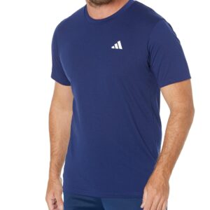 adidas Men's Essentials Feel Ready Training T-Shirt, Dark Blue/White, Medium