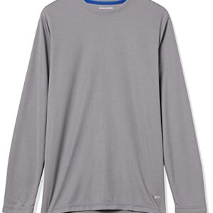 Amazon Essentials Men's Performance Tech Long-Sleeve T-Shirt, Medium Grey, Medium