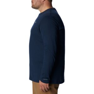 Columbia Men's Thistletown Hills Long Sleeve Crew, Collegiate Navy Heather, XX-Large