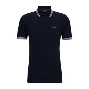 BOSS mens Paddy Polo Shirt, Navy, Medium US