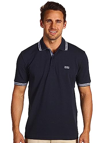 BOSS mens Paddy Polo Shirt, Navy, Medium US