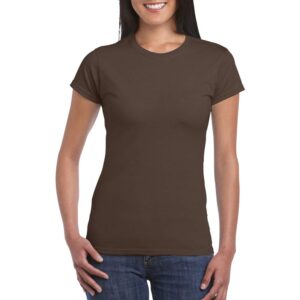 Gildan Men's Softstyle Ringspun T-Shirt - Small - Dark Chocolate