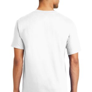 Hanes mens 6.1 oz. Beefy-T(5180)-WHITE-XL-4PK