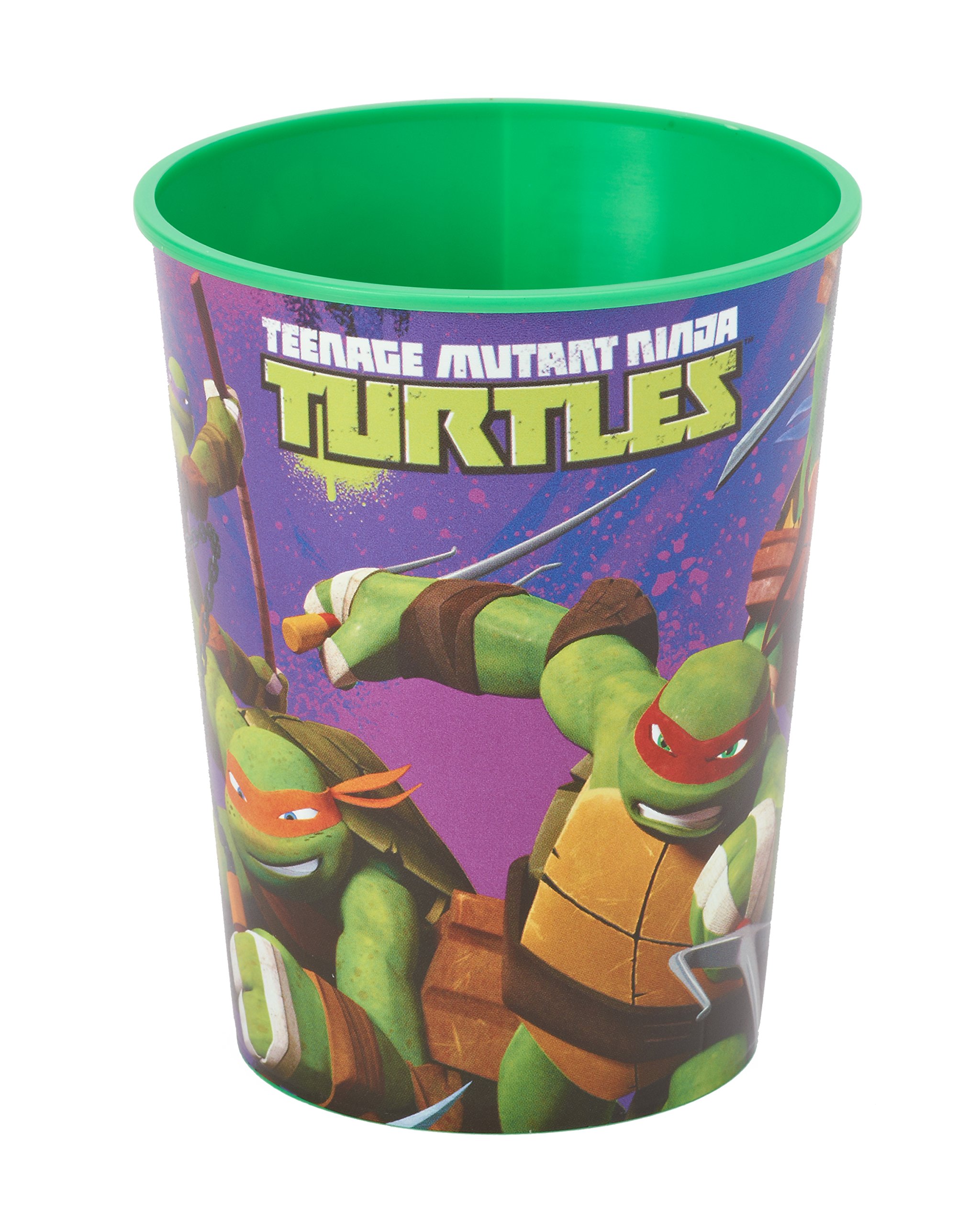 American Greetings Teenage Mutant Ninja Turtle (TMNT) Party Supplies, 16 oz. Reusable Plastic Party Cup (12-Count)