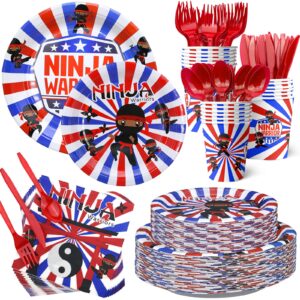 Ninja Party Favor Ninja Party Supplies Ninja Party Plates and Napkins Ninja Party Tableware