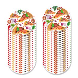 CC HOME Pizza Party Themed Party Supplies Pack Pizza Party Decorations Party Pack- Serves 16 - Includes Pizza Party Plates Cups Napkins