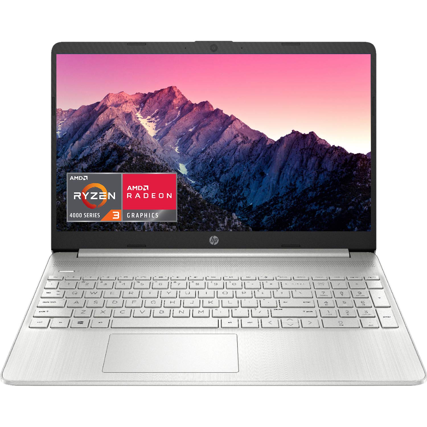 HP Pavilion Business & Student Laptop, 15.6inch FHD Display, AMD Ryzen 3 3250U Processor (Beats i7-7600U), 8GB RAM, 256GB SSD, Radeon Graphics, Webcam, WiFi, Bluetooth, HDMI,Windows 10 Natural Silver