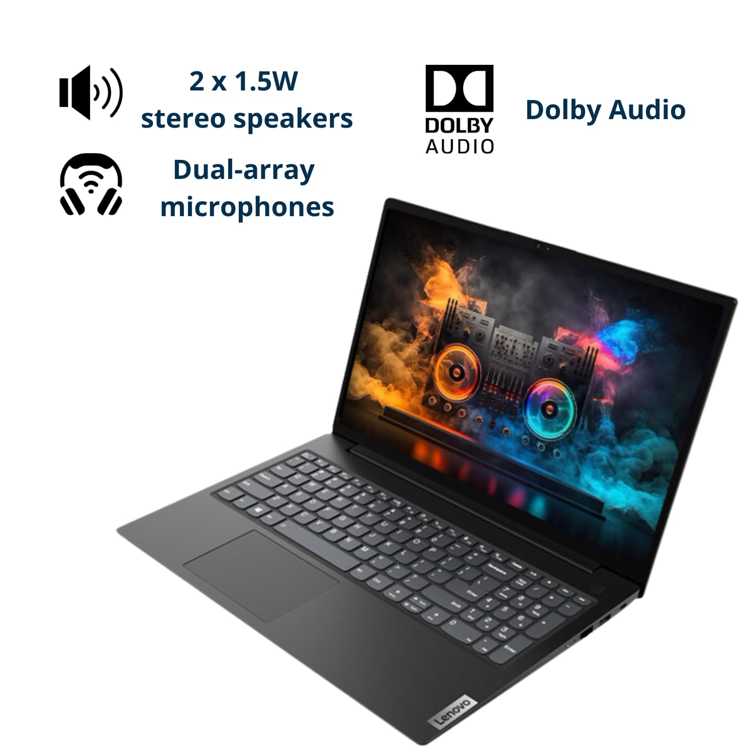 Lenovo V15 Laptop, 15.6" FHD Display, AMD Ryzen 5 5500U Hexa-core Processor (Beat Intel i7-1065G7), 16GB RAM, 512GB SSD, HDMI, RJ45, Numeric Keypad, Wi-Fi, Windows 11 Pro, Black