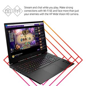 HP OMEN 17 inch Laptop, FHD 144Hz Display, 7ms Response Time, Intel Core i7-13700HX, 16 GB RAM, 512 GB SSD, NVIDIA GeForce RTX 4060 GPU (8 GB), Windows 11 Home, 17-cm2010nr (2023), Black