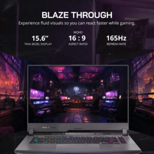 ASUS ROG Strix G15 15.6" 165Hz WQHD Gaming Laptop, AMD Ryzen7 6800H, GeForce RTX 3060, 32GB DDR5, 1TB SSD, RGB Keyboard, VR-Ready, Gray, Win 11 Pro, 128GB Hotface Extension Set