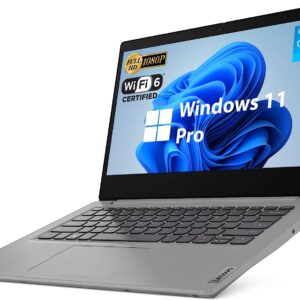 Lenovo IdeaPad 3 Laptop, 14" FHD Display, Dual-core Intel i3-1115G4, 20GB RAM, 2TB SSD, Webcam, HDMI, 4 in 1 Card Reader, Dolby Audio, WiFi 6, 7.5 Hours Battery Life, Windows 11 Pro, Grey, MarsPC