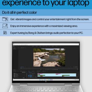 HP ENVY x360 Convertible 15-inch Laptop, Intel Core i7-1260P processor, Intel Iris Xe Graphics, 16 GB RAM, 1 TB SSD, Windows 11 Home (15-es2026nr, Natural Silver aluminum)