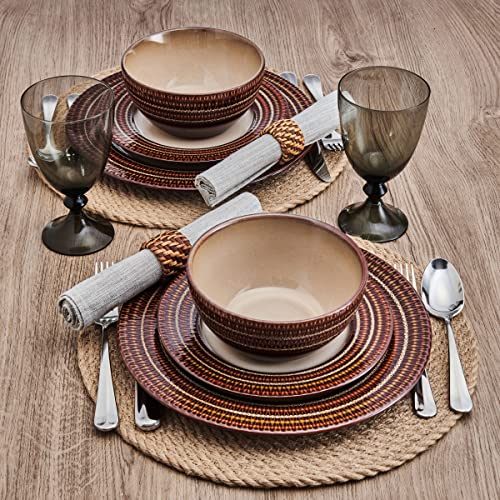 Pfaltzgraff Skylar 12 Piece Dinnerware Set, Service for 4