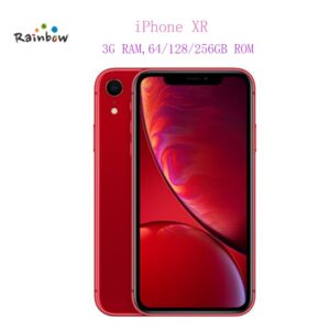 Unlocked Original Apple iPhone XR 6.1" Liquid Retina Fully LCD Display 4G LTE Apple Smartphone XR 128G / Coral