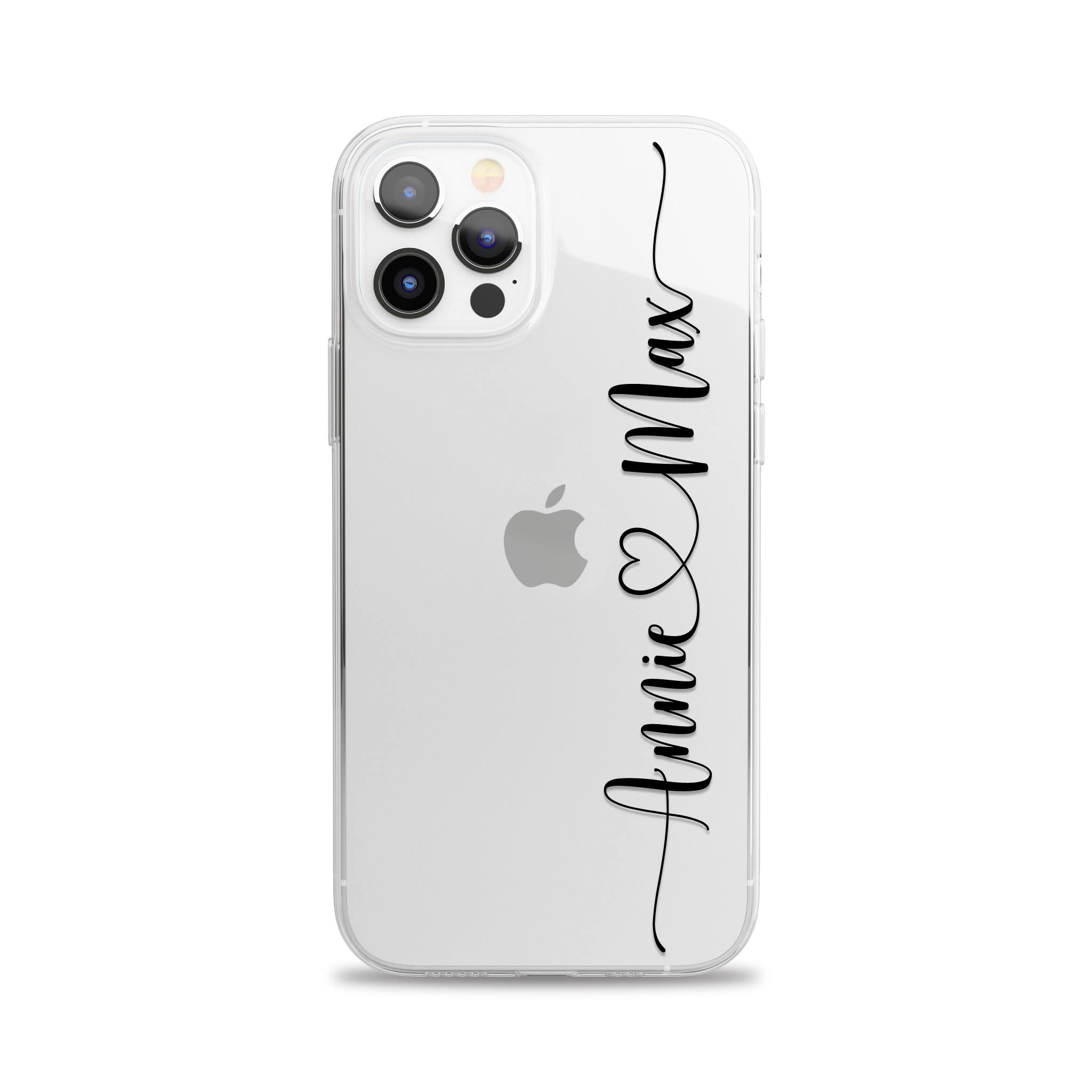 LianaCases Custom Name Case for iPhone 15 14 13 12 11 Pro Max mini SE Xr Xs X 10r 10s 10 8 Plus 7 Personalized Handwritten Style Clear Phone Cover