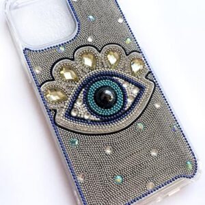 Bling Evil Customize Phone Case Compatible with Iphone 14 - Protective Case for iPhone 15 Pro, Heavy Duty, Slim Fit Eye Design | Iphone XR