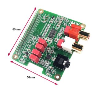 InnoMaker Raspberry Pi HIFI DAC HAT PCM5122 HIFI DAC Audio Card Expansion Board for Raspberry Pi 5 4 3 B+ Pi Zero etc. (DAC HAT)