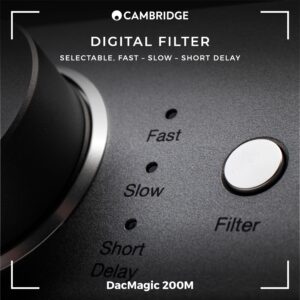 Cambridge Audio DacMagic 200M - MQA HiFi DAC and Headphone Amplifier with Bluetooth - PC/MAC Support with USB Connection - Handle Digital Files up to 24/768 or DSD512 - Lunar Grey