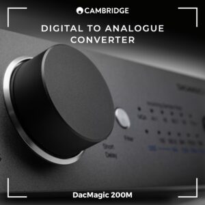 Cambridge Audio DacMagic 200M - MQA HiFi DAC and Headphone Amplifier with Bluetooth - PC/MAC Support with USB Connection - Handle Digital Files up to 24/768 or DSD512 - Lunar Grey