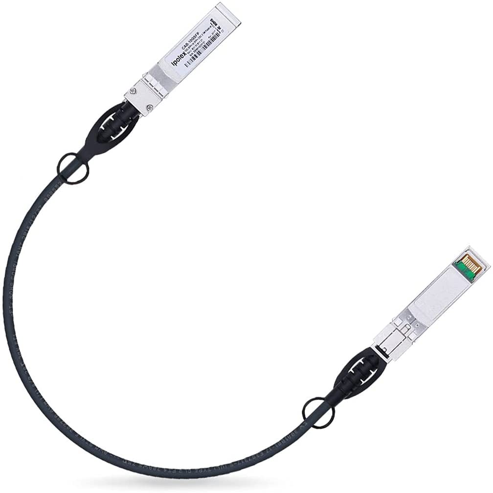 10G SFP+ Twinax Cable, Direct Attach Copper(DAC) Passive Cable, 0.3m (0.98ft), for Cisco SFP-H10GB-CU0.3M, Meraki, Ubiquiti, Mikrotik, Intel, Fortinet, Netgear, D-Link, Supermicro, TP-Link