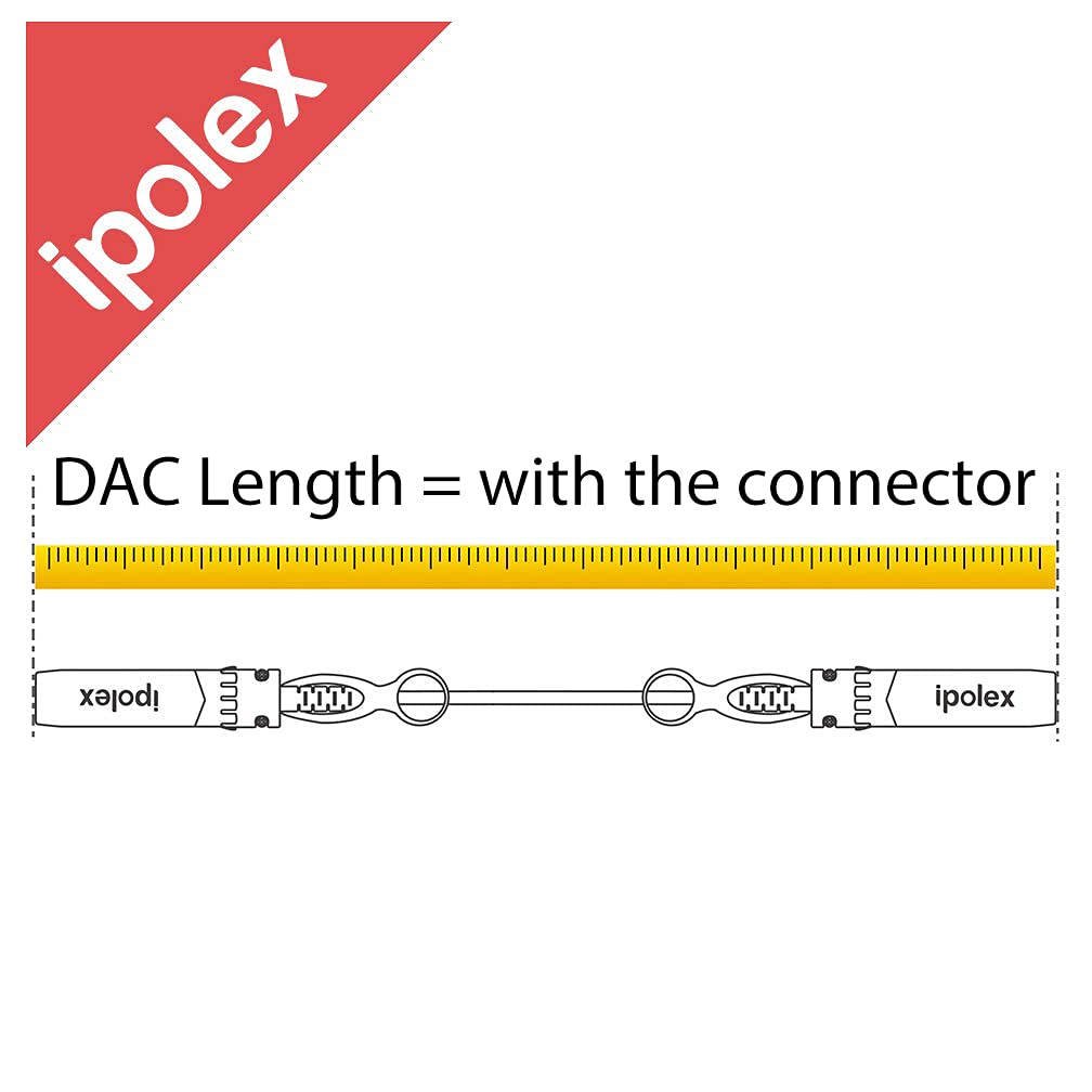 10G SFP+ Twinax Cable, Direct Attach Copper(DAC) Passive Cable, 0.3m (0.98ft), for Cisco SFP-H10GB-CU0.3M, Meraki, Ubiquiti, Mikrotik, Intel, Fortinet, Netgear, D-Link, Supermicro, TP-Link