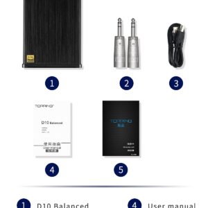 TOPPING D10 Balanced Mini USB DAC CSS XMOS XU208 ES9018K2M OPA2134 Audio Amplifier Decoder Sliver