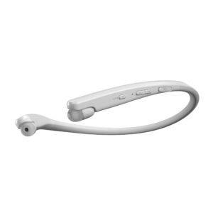 LG TONE Flex Wireless Bluetooth Stereo Neckband Earbuds HBS-XL7-32-Bit Hi-Fi DAC, Meridian Audio, White