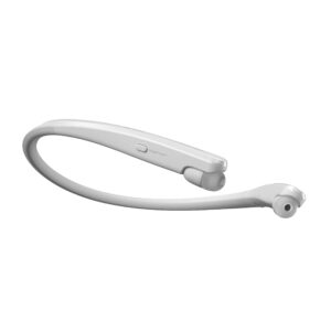 LG TONE Flex Wireless Bluetooth Stereo Neckband Earbuds HBS-XL7-32-Bit Hi-Fi DAC, Meridian Audio, White