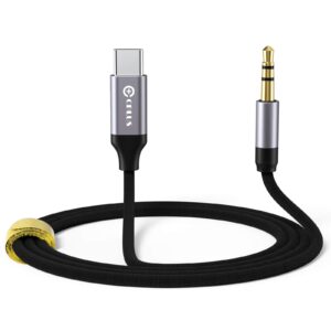 USB-C to 3.5mm DAC Audio Adapter - 3.3ft Aux Cable & Headphone Jack for Google Pixel 7/6/5/4/3/2 XL, Samsung Galaxy S23/S22/S21/S20 FE Ultra, Note 20/10, S9/S8 & More - Car & Home Compatible