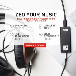 Antelope Audio ZEO Portable Hi-Fi Audio DAC and Headphone Amp with USB Input and 3.5mm Output