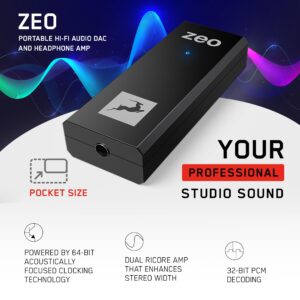 Antelope Audio ZEO Portable Hi-Fi Audio DAC and Headphone Amp with USB Input and 3.5mm Output